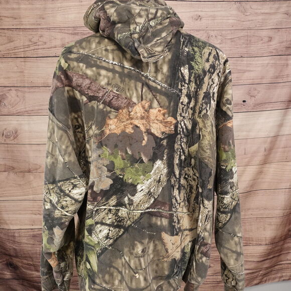 MOSSY OAK CAMO CAMOUFLAGE PULLOVER HOODIE MENS SIZE 2XL XXL - Picture 4 of 6